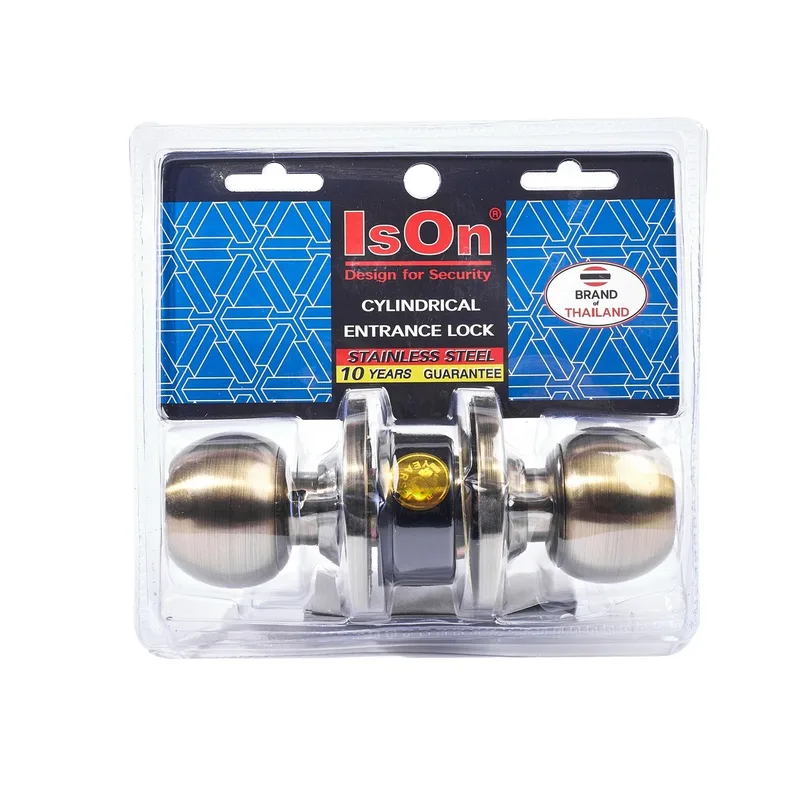 ISON 8013-AB ลูกบิดจานใหญ่ห้องทั่วไป สี AB