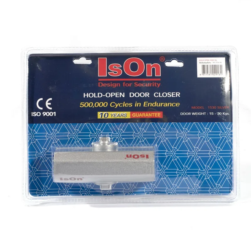 ISON โช๊คอัพประตู 15-30 กก. ค้างได้ สีเงิน