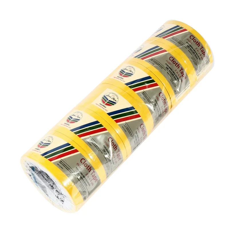 LOUIS TAPE เทปผ้าสีเหลือง 2"X8 หลา (6 ม้วน/แพ็ค) - Image 2