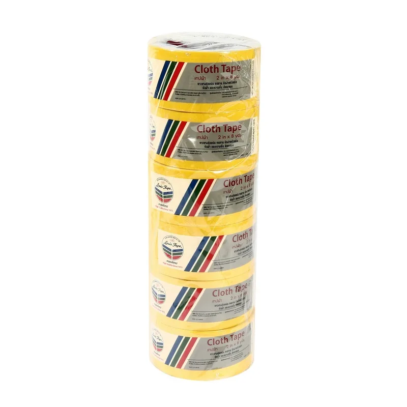 LOUIS TAPE เทปผ้าสีเหลือง 2"X8 หลา (6 ม้วน/แพ็ค) - Image 3