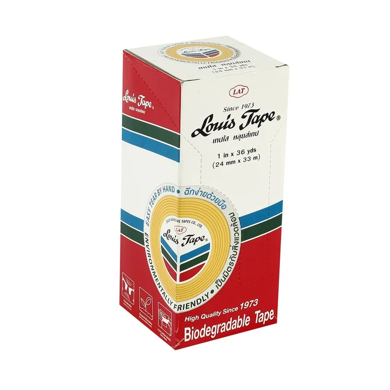 LOUIS TAPE เทปใส 1"X36 หลา (6 ROL/BOX) แกนเล็ก - Image 4