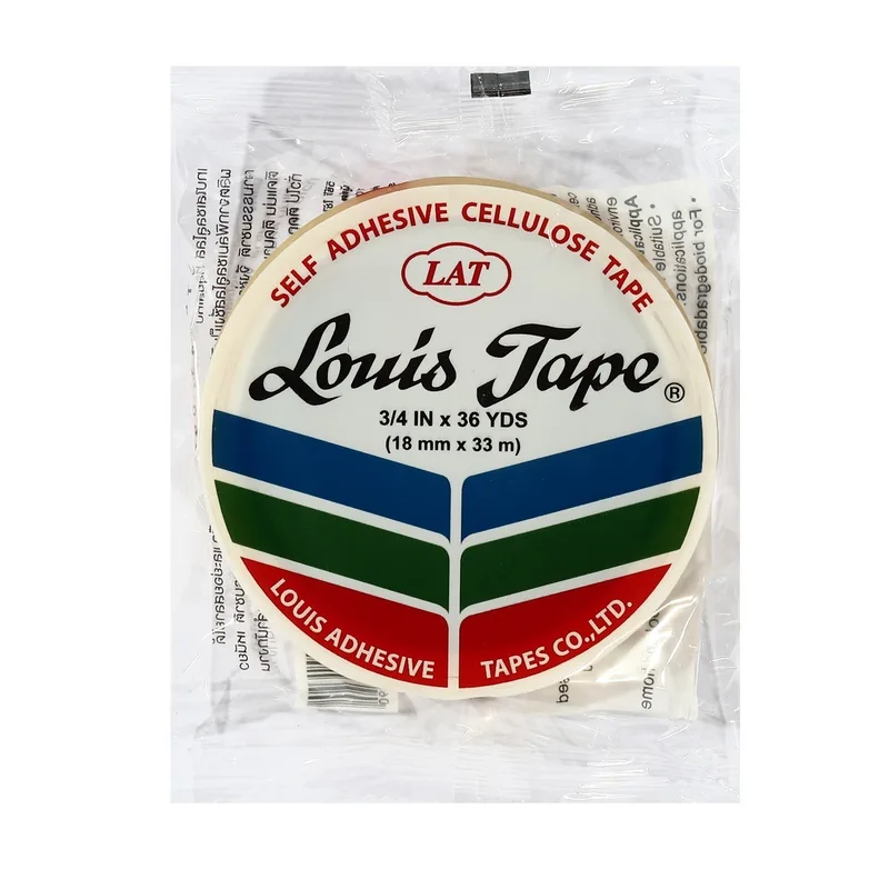 LOUIS TAPE เทปใส 3/4"X36 หลา (8 ROL/BOX) แกนใหญ่ - Image 2