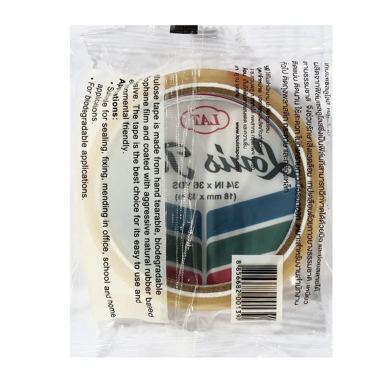 LOUIS TAPE เทปใส 3/4"X36 หลา (8 ROL/BOX) แกนใหญ่ - Image 3