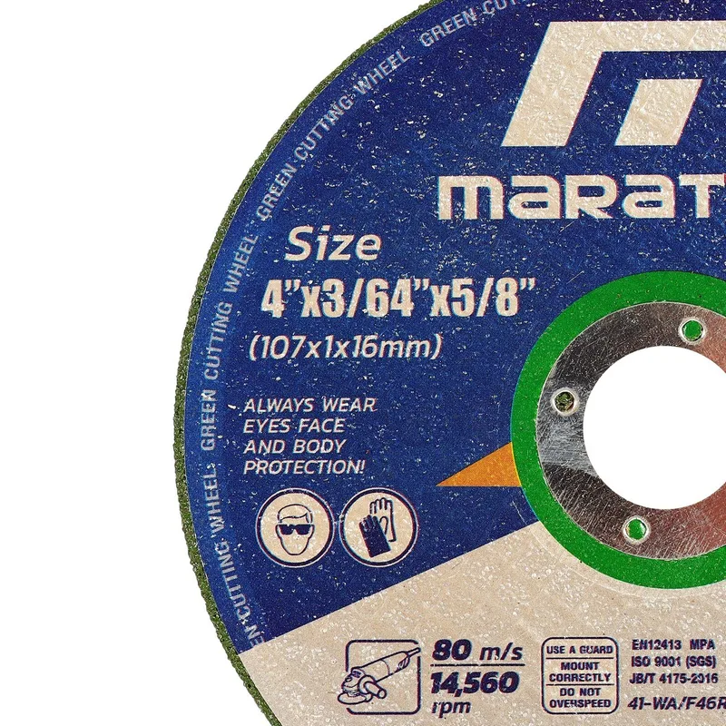 MARATHON GREEN CUT แผ่นตัดสแตนเลส 4"X1 มม.เขียว - Image 3