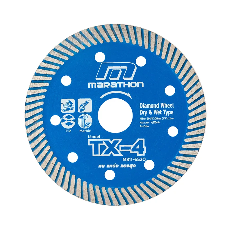 MARATHON TX-4 ใบเพชร 4" บาง 1.2 มม ตัดกระเบื้อง