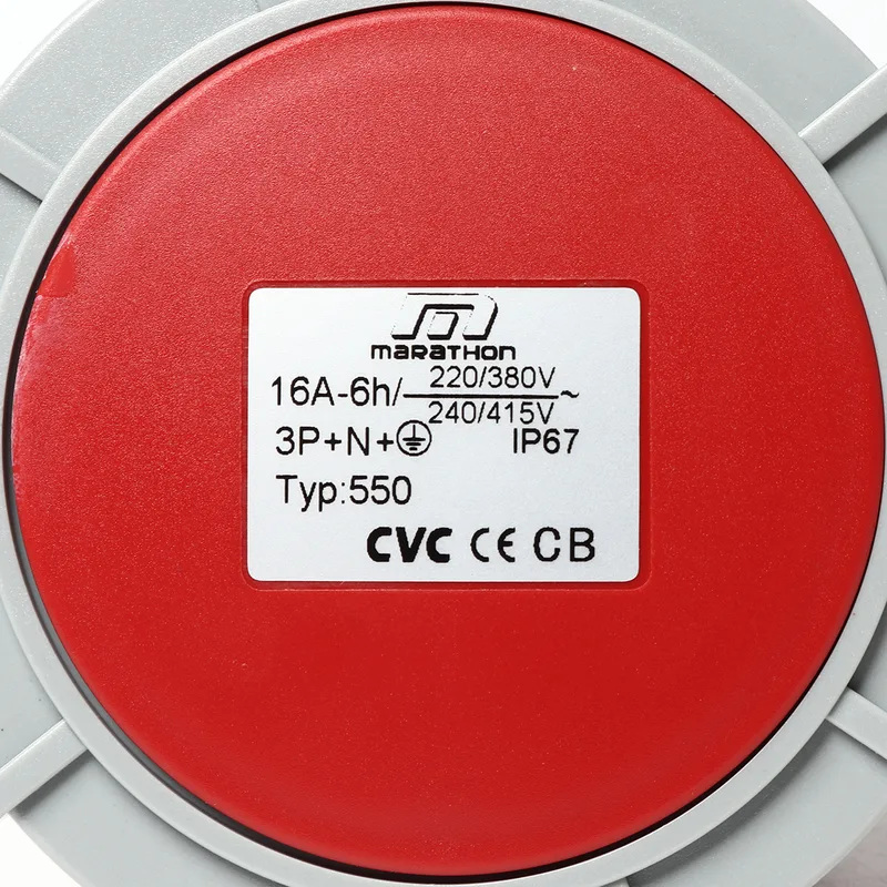 MARATHON IP67 เพาเวอร์ปลั๊ก-เมียติดสาย 16A3P+N+E - Image 5