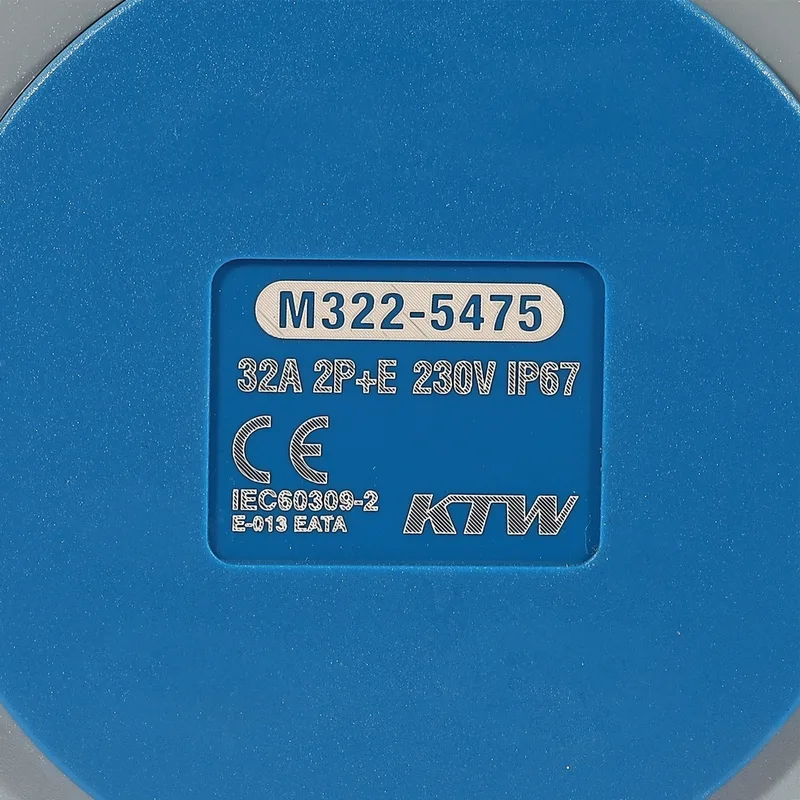 MARATHON IP67 ปลั๊ก-เมียติดผนัง 2P+E 32A-6H 230V - Image 5