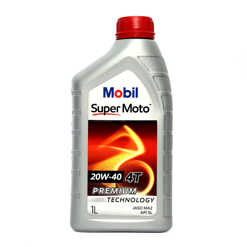 MOBIL น้ำมันเครื่องซูเปอร์ โมโต 20W-40_1ลิตร