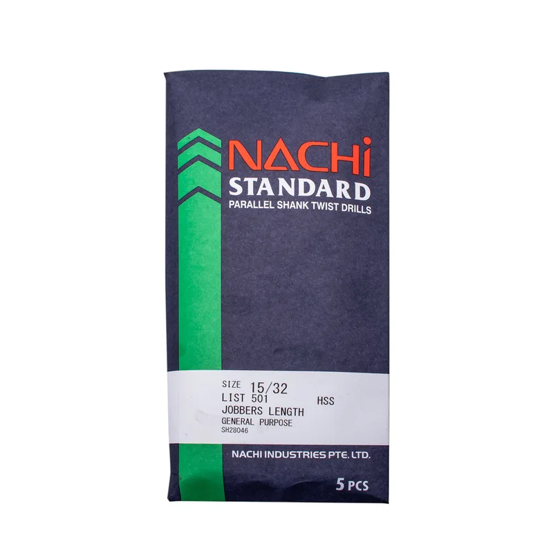 NACHI ดอกสว่านเจาะเหล็ก สีดำ ขนาด 9/32" รุ่น L501 - Image 4
