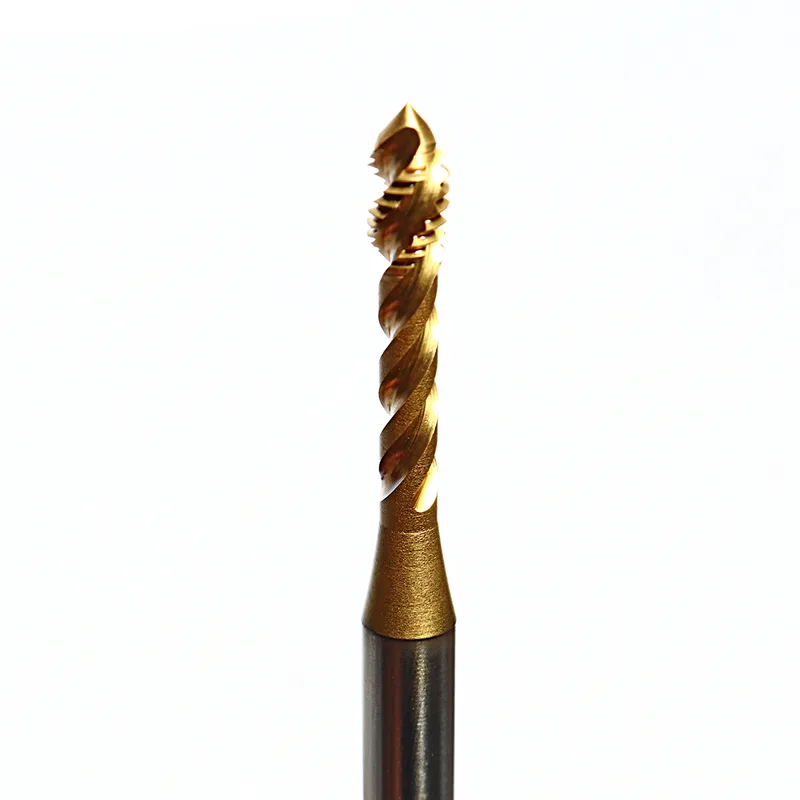 NACHI ดอกต๊าปสีทอง ก้านยาว ขนาด M4X0.7X100 รุ่น L7916P - Image 3