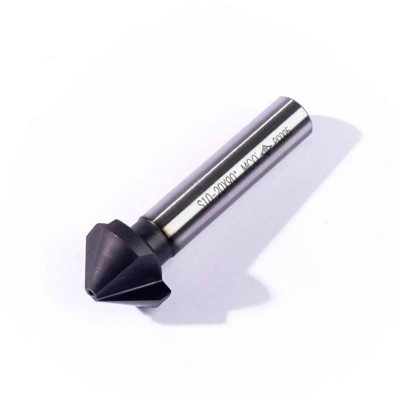 OKAZAKI ดอกปาด Countersinks Type3 90 องศา ก้านตรง 3 ฟัน เส้นผ่าศนูย์กลาง 20.0มม. รุ่น CSC3S10-20 เคลือบ TiAIN