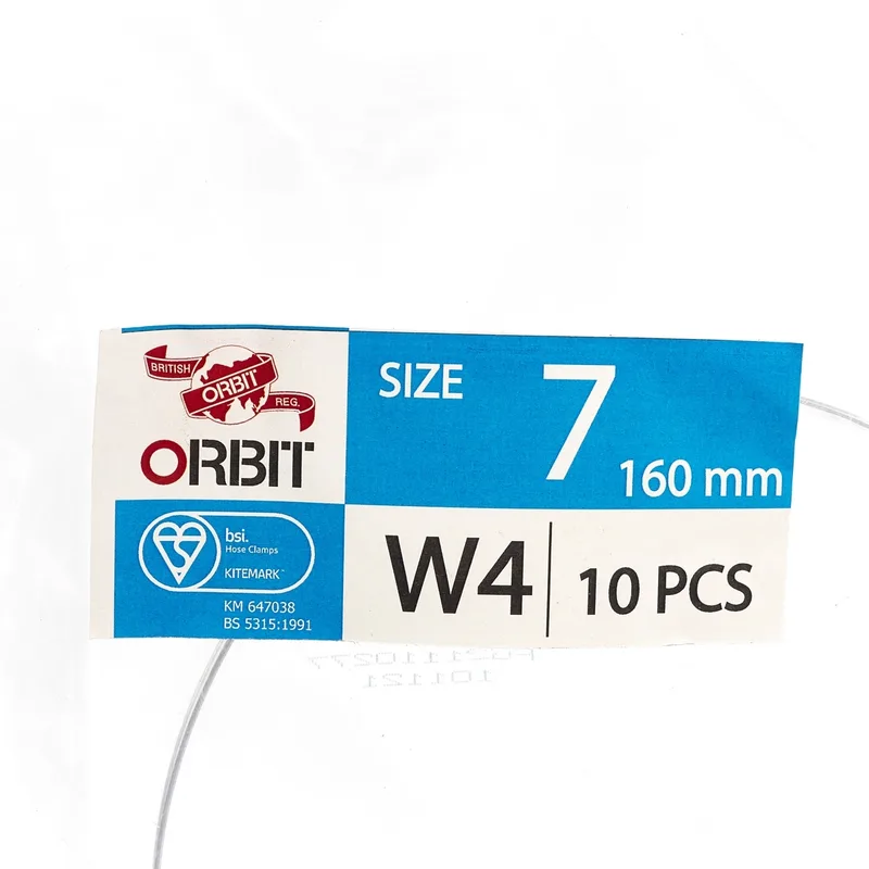 ORBIT OBW4-7 เข็มขัดรัดท่อ สแตนเลส 130-160มม. - Image 4