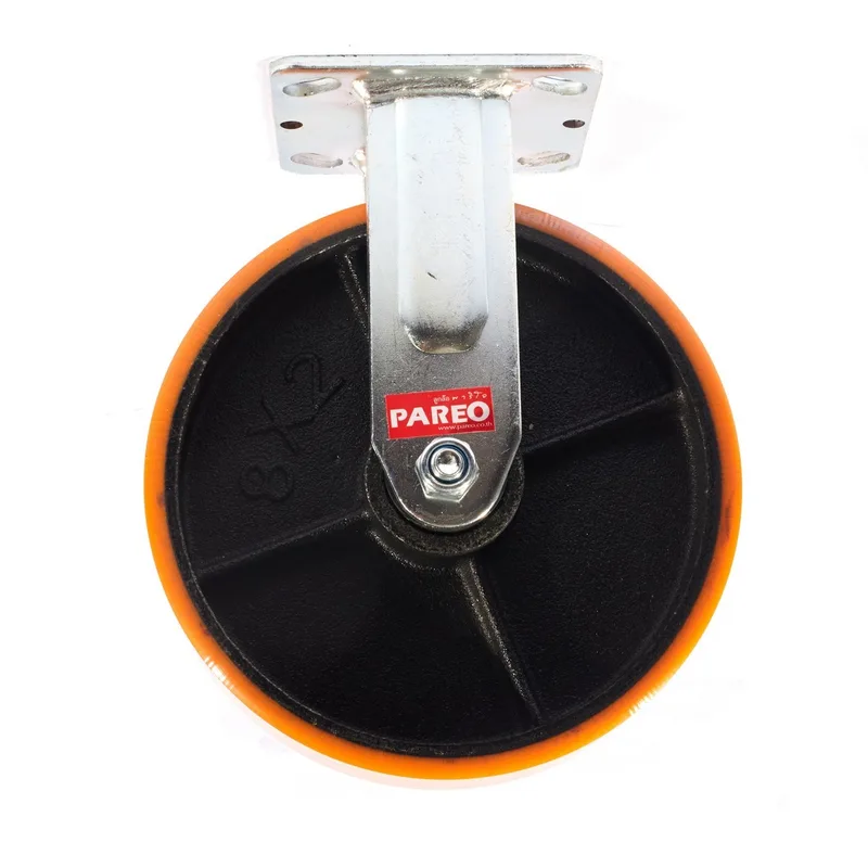 PAREO ล้อโพลียูรีเทน รุ่น MAX แป้นตาย ขนาด200 มม. (8 นิ้ว) รับน้ำหนักได้ 450-500 กก. - Image 2
