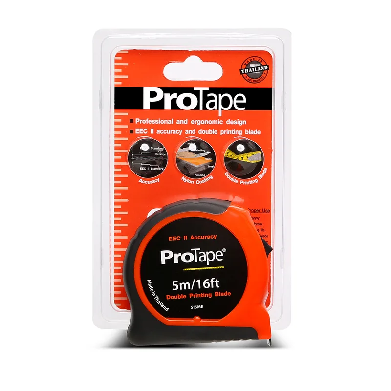PROTAPE 0-516ME ตลับเมตร 5 ม. / 16 ฟุต หุ้มยางส้ม/ดำ - Image 5