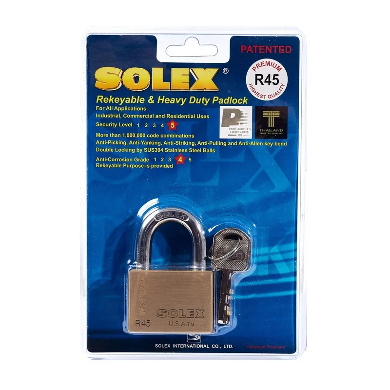 SOLEX กุญแจแบบตั้งกุญแจใหม่ได้ R45 PREMIUM