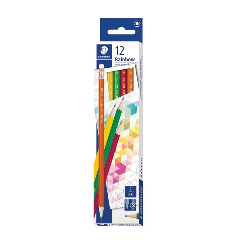 STAEDTLER ดินสอดำ HB รุ่น NORICA RAINBOW (1 โหล)