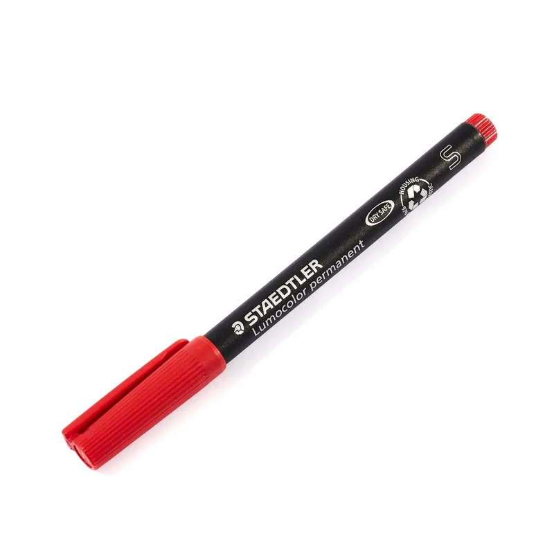 STAEDTLER 313-2 ปากกาเขียนแผ่นใส 0.4 มม.(S) สีแดง