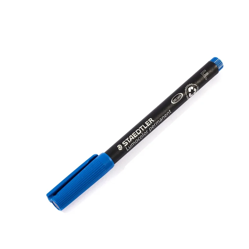 STAEDTLER 318-3 ปากกาเขียนแผ่นใส 0.6 มม.(F)น้ำเงิน