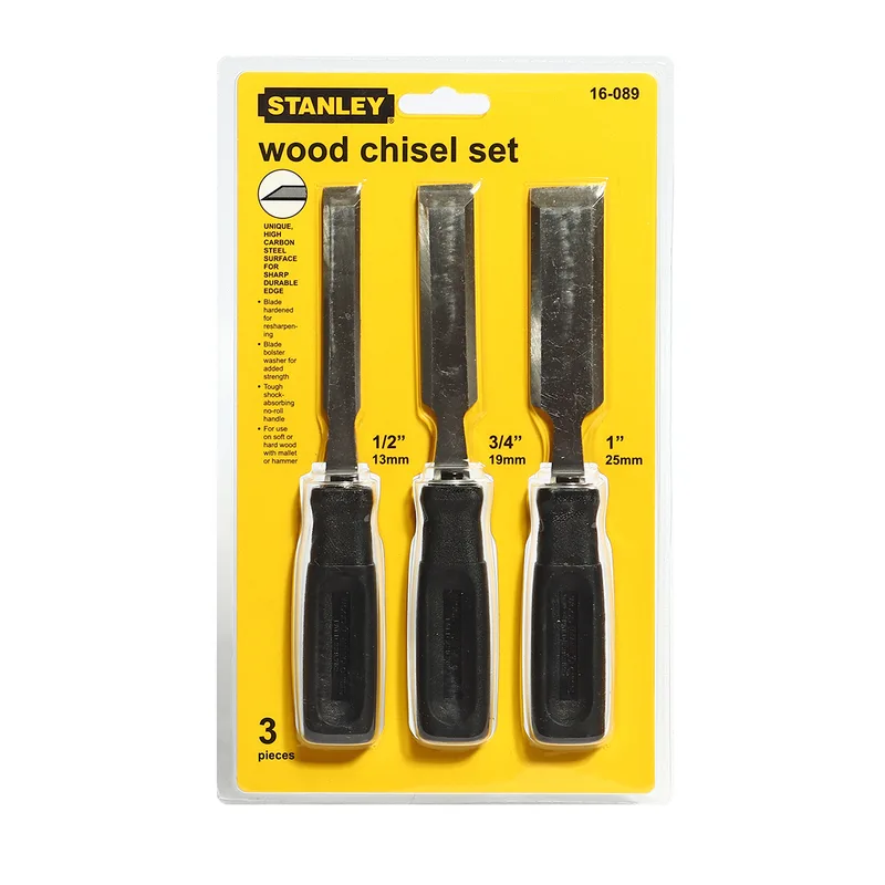 STANLEY 16-089 ชุดสิ่ว 3 ชิ้น ขนาด 1/2, 3/4, 1"