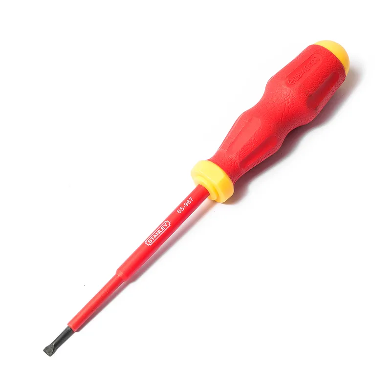 STANLEY 65-967 ไขควงกันไฟฟ้าปากแบน 4X100 มม