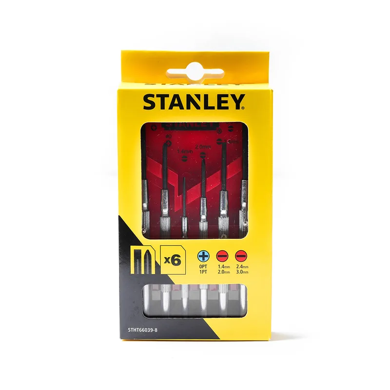 STANLEY STHT66039-8 ชุดไขควงเหล็กขนาดเล็ก6ชิ้น
