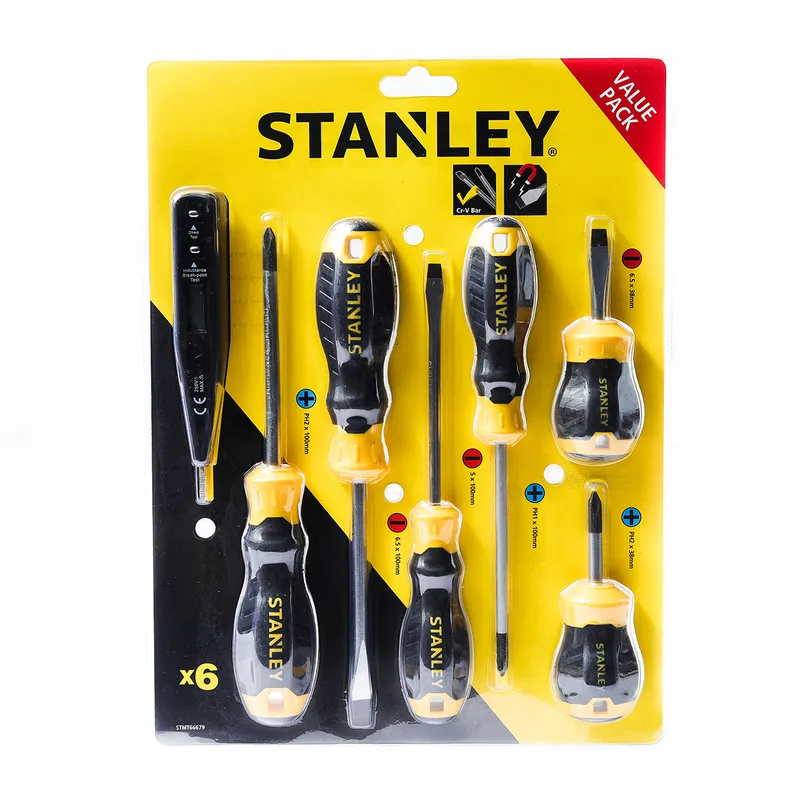 STANLEY STMT66679ชุดไขควง6ชิ้น+ไขควงลองไฟดิจิตอล