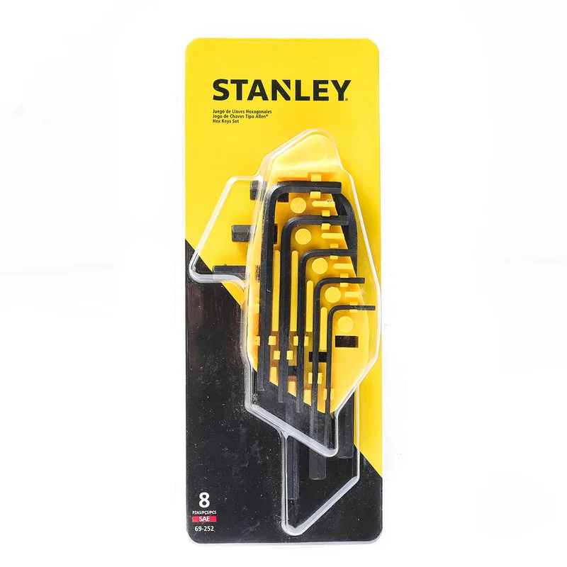 STANLEY 69-252-22ชุดประแจ 6เหลี่ยมก้านสั้น 8ชิ้น