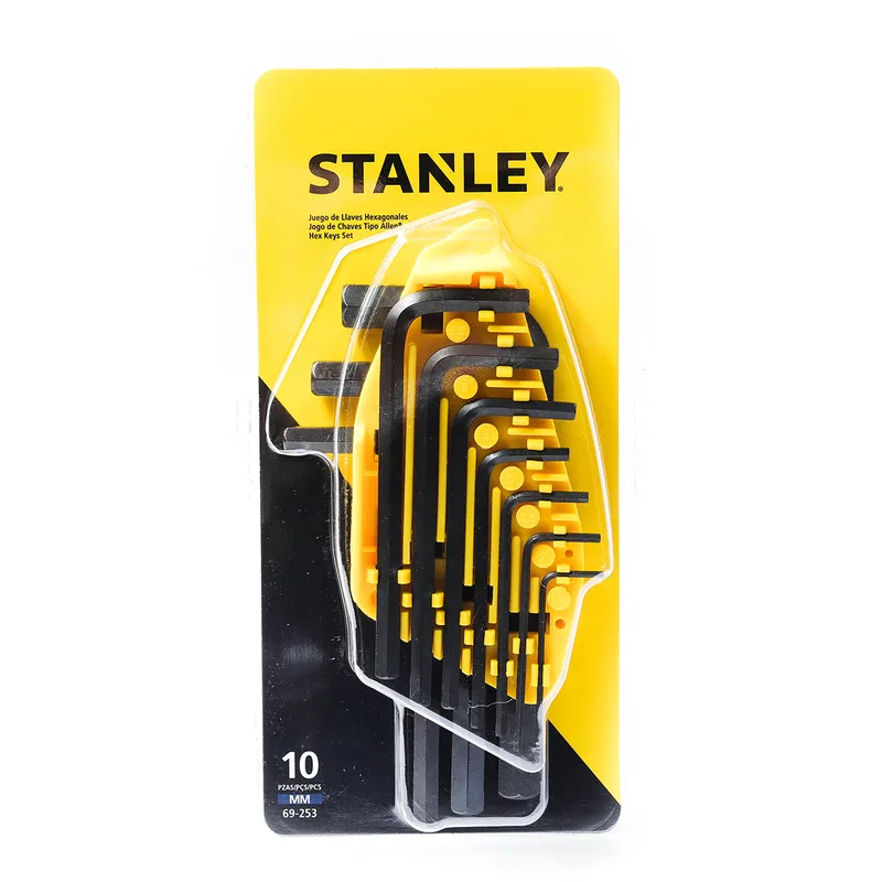 STANLEY 69-253 ชุดประแจ 6 เหลี่ยม 10 ชิ้น