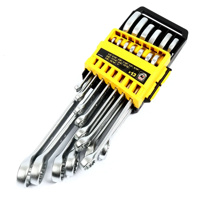 STANLEY CWBชุดประแจแหวนข้างฯ13ชิ้น 1/4-1" แพคPVC