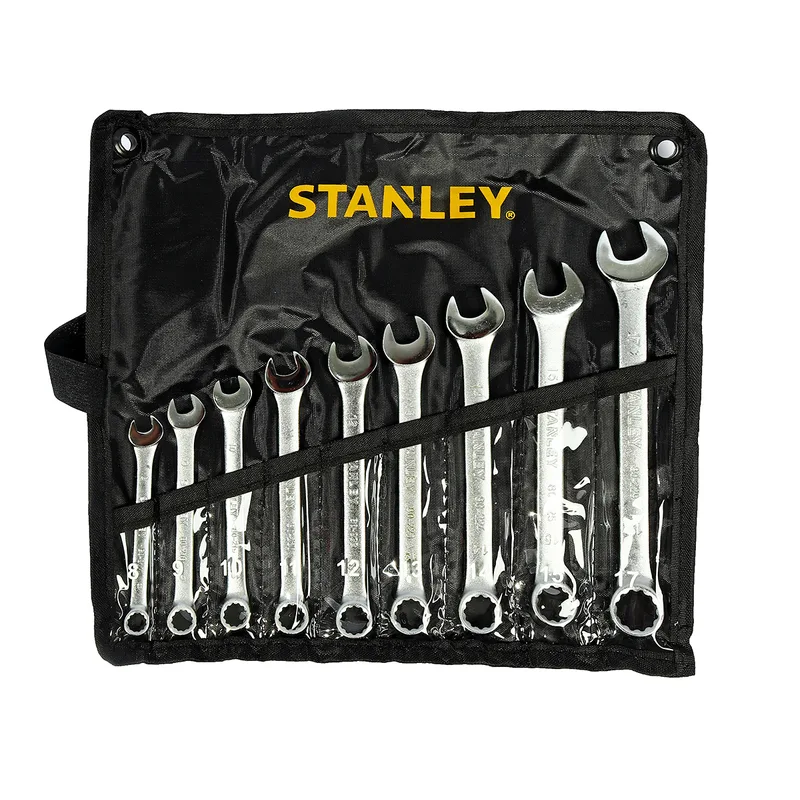 STANLEY CWBชุดประแจแหวนข้างฯ 9ชิ้น 8-17มม ซองผ้า