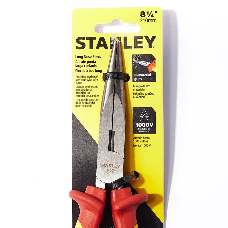 STANLEY 84-007 คีมปากแหลม หุ้มฉนวนไฟฟ้า 210มม. - Image 2