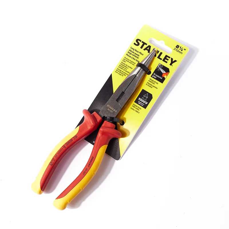 STANLEY 84-007 คีมปากแหลม หุ้มฉนวนไฟฟ้า 210มม.