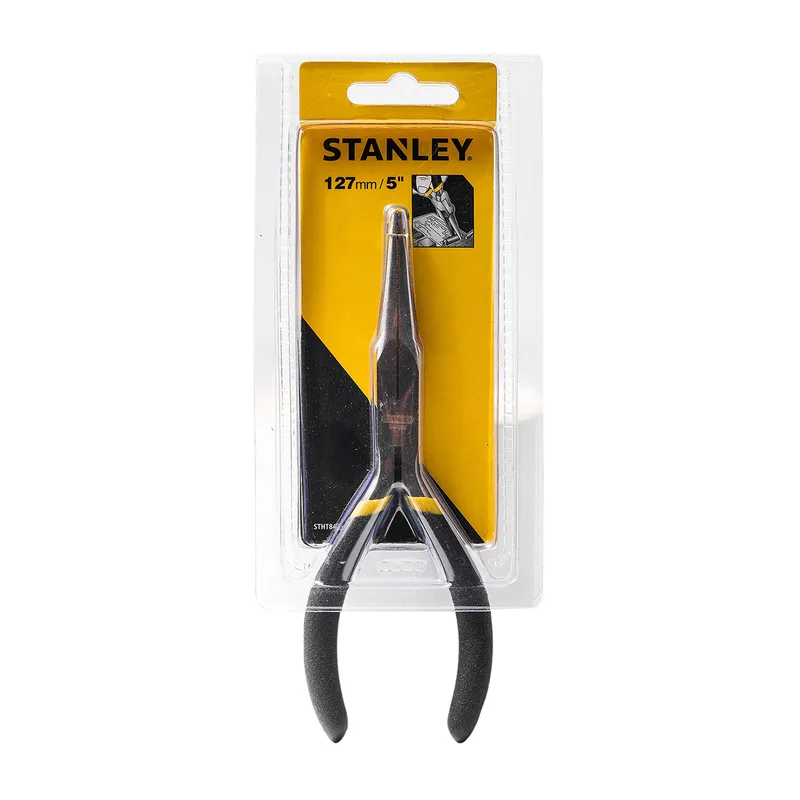 STANLEY STHT84096-8 คีมปากเข็ม ด้ามหุ้มยาง 5"