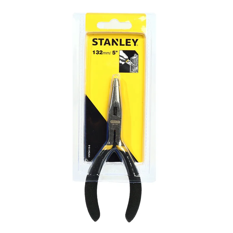 STANLEY STHT84119-8 คีมปากแหลม ด้ามหุ้มยาง 5"