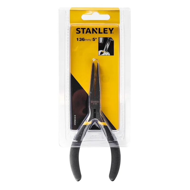 STANLEY STHT84122-8 คีมปากแบน ด้ามหุ้มยาง 5"