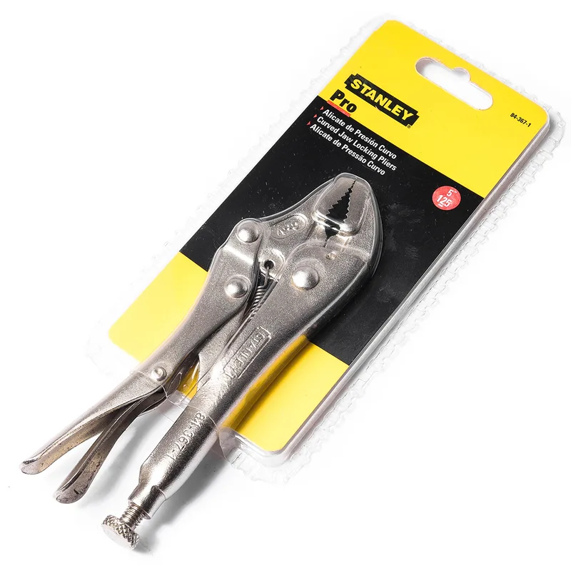 STANLEY 84-367-1-S คีมล็อคมาตรฐาน ปากโค้ง 5"