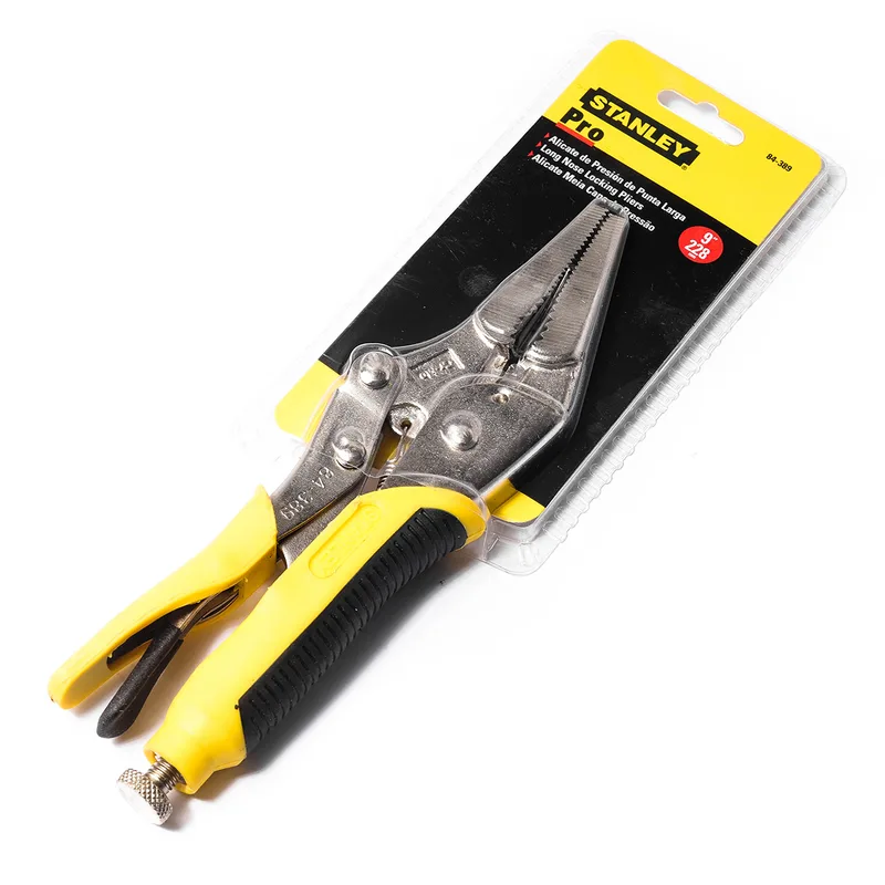 STANLEY 84-389-S คีมล็อค ด้ามหุ้มยาง ปากแหลม 9"
