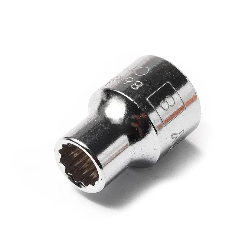 STANLEY 86-343 ลูกบ็อกสั้น 12 เหลี่ยม3/8"เบอร์8