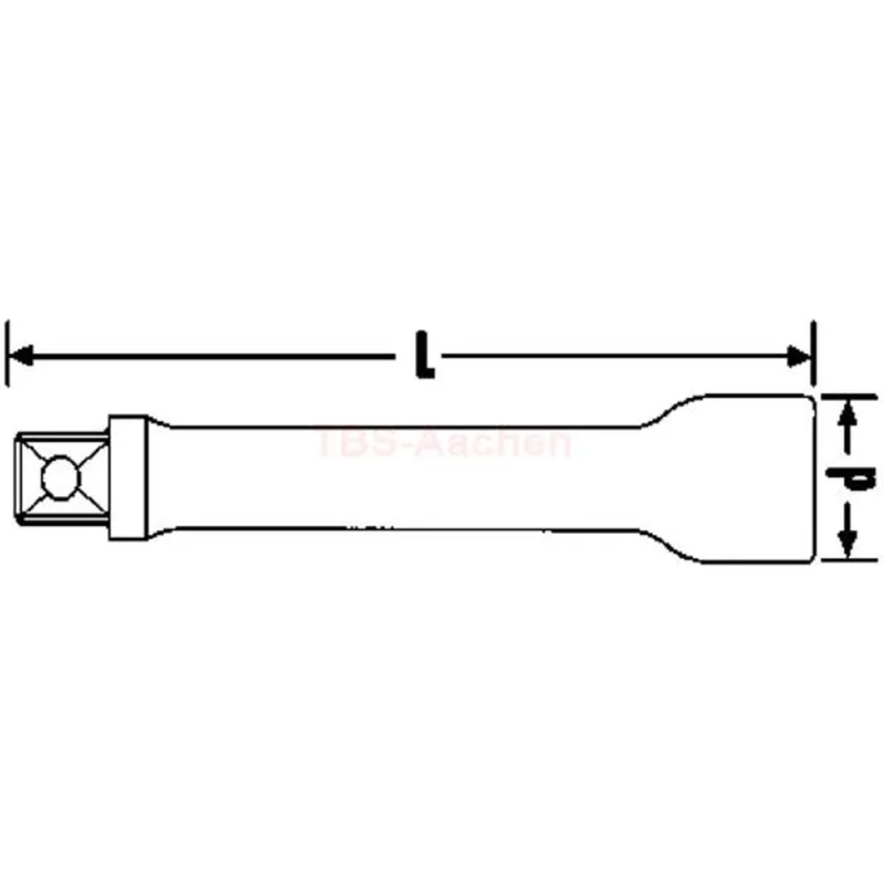 Stahlwille 13010004 509/3 EXTENSION BAR 1/2" - Image 2