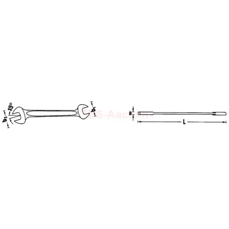 Stahlwille 40032427 10 24X27 DOUBLE OPEN ENDEDSPANNER - Image 2