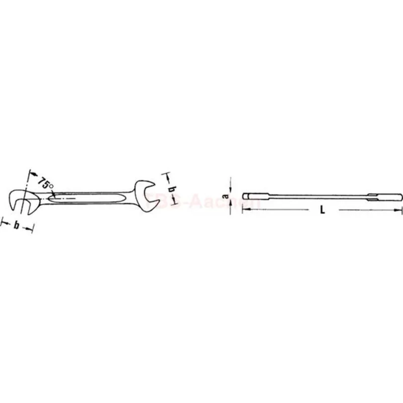 Stahlwille 40060808 12 8 SMALL DOUBLE OPEN ENDEDSPANNERS - Image 2