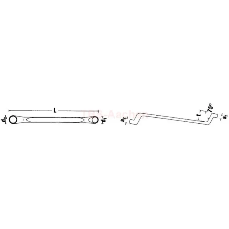 Stahlwille 41042124 20 21 X 24 DOUBLE ENDED RINGSPANNER - Image 2