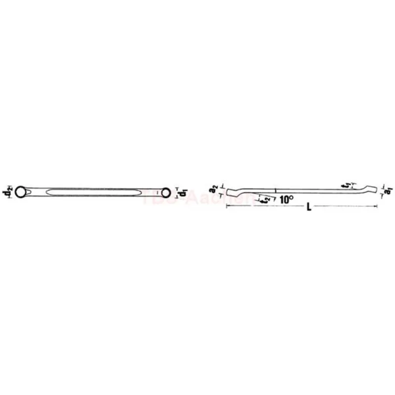 Stahlwille 41072224 23 22X24 DOUBLE ENDED RING SPANNERS - Image 2