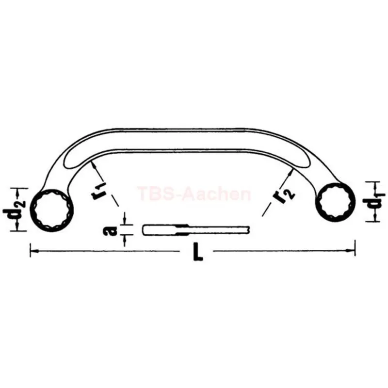 Stahlwille 41091416 27 14X16 DOUBLE ENDED RINGSPANNER - Image 2