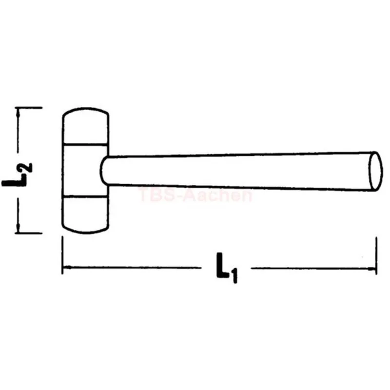 Stahlwille 70140001 10940 55 RUBBER COMPOSITIONHAMMERS - Image 2