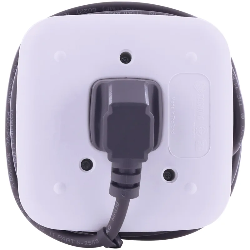 TOSHINO ปลั๊กพ่วง 2 ช่อง 2 USB 1 สวิตช์ สายไฟ 1.8 เมตร 10 แอมป์ รุ่น XP-1.8M - Image 4