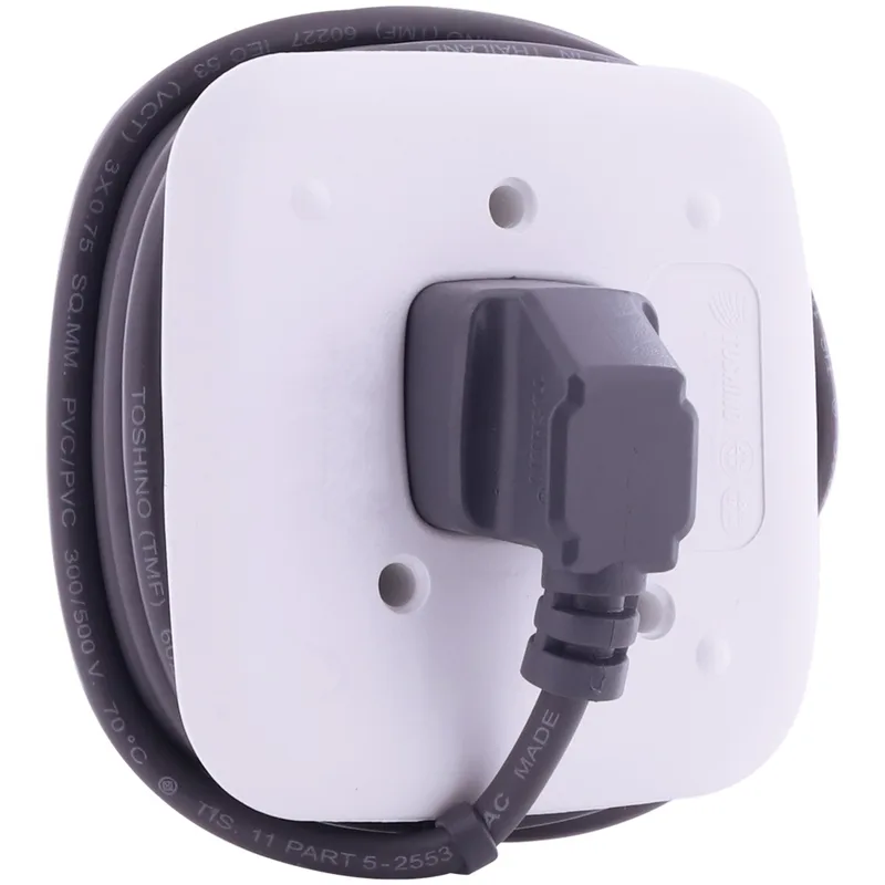 TOSHINO ปลั๊กพ่วง 2 ช่อง 2 USB 1 สวิตช์ สายไฟ 1.8 เมตร 10 แอมป์ รุ่น XP-1.8M - Image 5