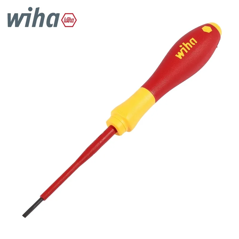 WIHA ไขควงกันไฟ SoftFinish หัวแบน ขนาด 2.5 x 75 มม. รุ่น 320N รหัส 00820