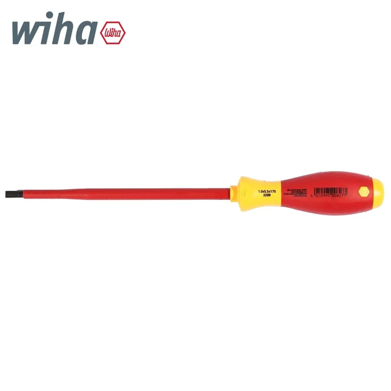WIHA ไขควงกันไฟ SoftFinish หัวแบน ขนาด 5.5 x 175 มม. รุ่น 320N รหัส 00827 - Image 6
