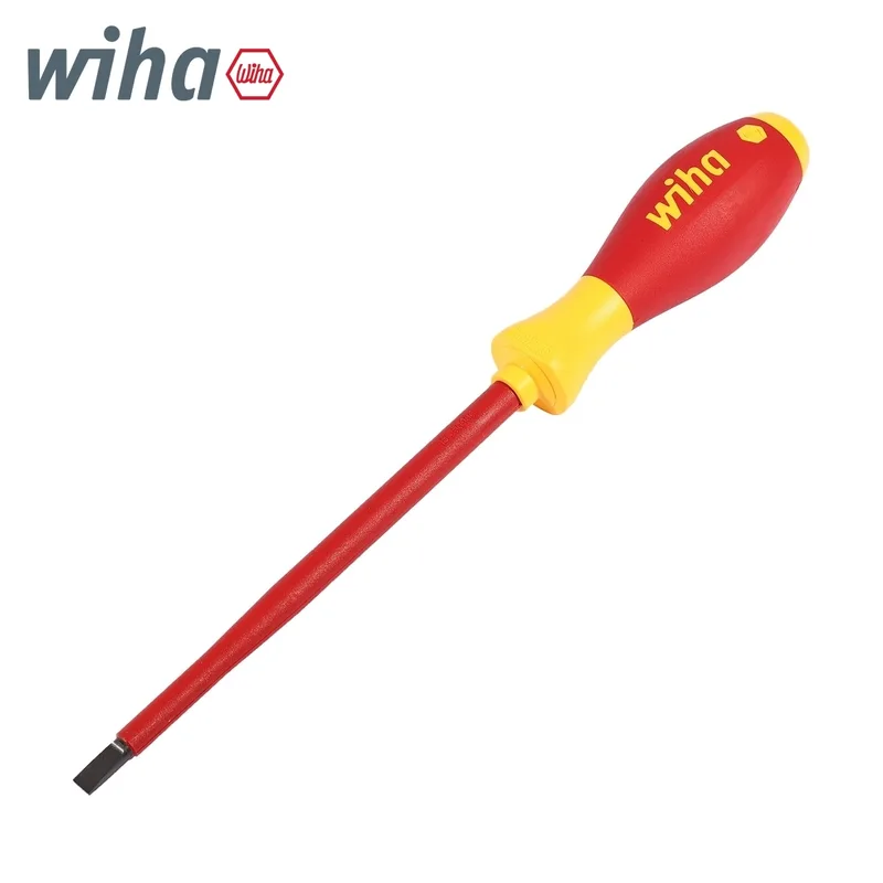 WIHA ไขควงกันไฟ SoftFinish หัวแบน ขนาด 6 x 150 มม. รุ่น 320N รหัส 00828
